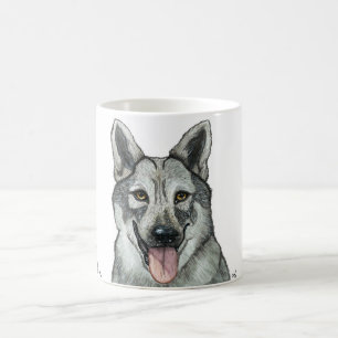 Niedlicher Wolf Wildlife Nature Portrait Kaffeetasse