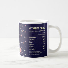 Niedlicher Wrap der Zodiac-Aquarius-Ernährung Kaffeetasse