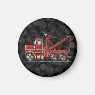 Niedlicher Wrecker-LKW Magnet