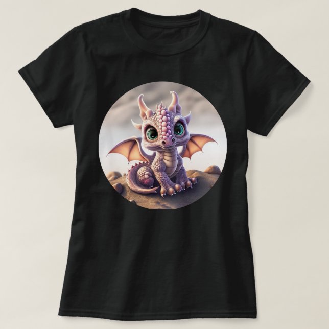 Niedlicher Wüstenjunge Dragon T - Shirt (Design vorne)