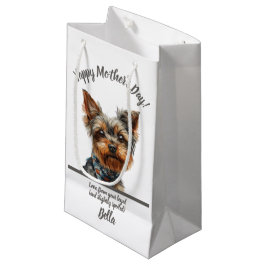 Niedlicher Yappy Yorkie Mother Day Kleine Geschenktüte
