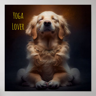 Niedlicher Yoga Hund - KI Poster