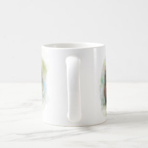 Niedlicher Yorkshire Terrier Welpenhund digitale K Kaffeetasse