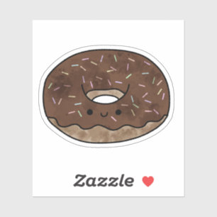 Niedlicher Yummy Donut Aufkleber