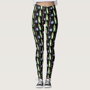 Niedlicher Zahnbürste Zahnpasta-Cartoon Leggings