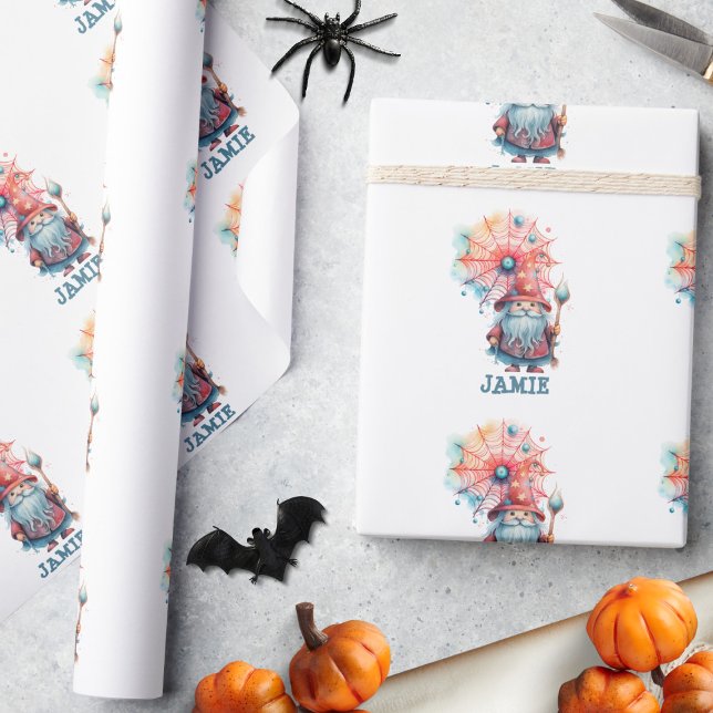 Niedlicher Zaubertrick oder Halloween-Bonbons beha Geschenkpapier (Von Creator hochgeladen)