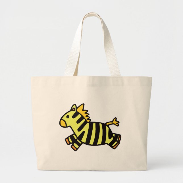 Niedlicher Zebra Jumbo Stoffbeutel (Vorne)