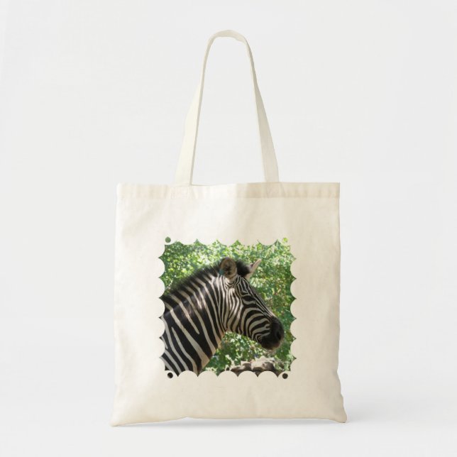 Niedlicher Zebra-kleine Budget-Tasche Tragetasche (Vorne)