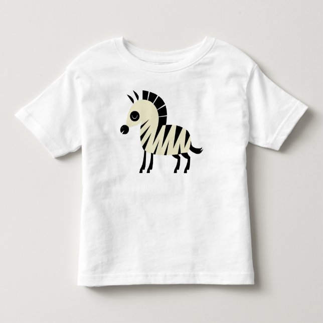 Niedlicher Zebra Kleinkind T-shirt (Vorderseite)