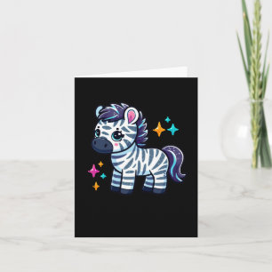 Niedlicher Zebra-Sticker1 Karte
