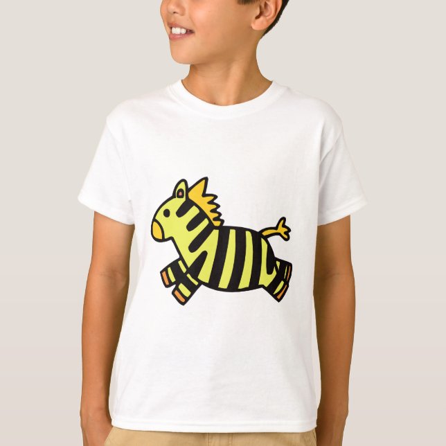 Niedlicher Zebra T-Shirt (Vorderseite)
