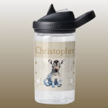 Niedlicher Zebra tragen Sternennamen bei Kinderbra Trinkflasche<br><div class="desc">CamelBak Eddy® Wasserflasche für Kinder. Personalisieren mit einem Namen. Diese Wasserflasche hat einen niedlichen Zebra mit Sternen in den Farben braun und weiß.</div>