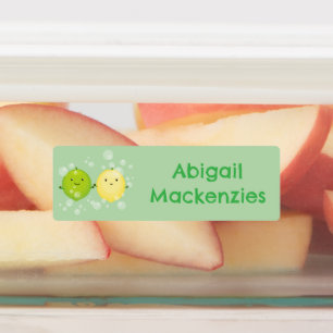 Niedlicher Zitrone Limoner Cartoon personalisiert Etiketten