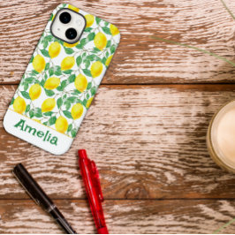 Niedlicher Zitronengelb Case-Mate iPhone 14 Hülle