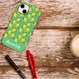 Niedlicher Zitronengelb Case-Mate iPhone 14 Hülle