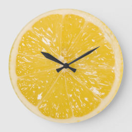 Niedlicher Zitrusfrüchteeschmalz Große Wanduhr