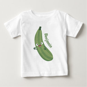 Niedlicher Zucchini-Happy-Cartoon Baby T-shirt