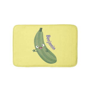 Niedlicher Zucchini-Happy-Cartoon Badematte