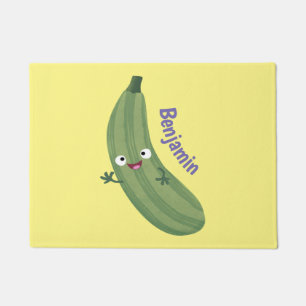 Niedlicher Zucchini-Happy-Cartoon Fußmatte