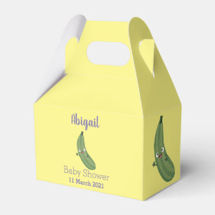 Niedlicher Zucchini-Happy-Cartoon Geschenkschachtel
