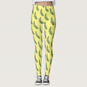 Niedlicher Zucchini-Happy-Cartoon Leggings