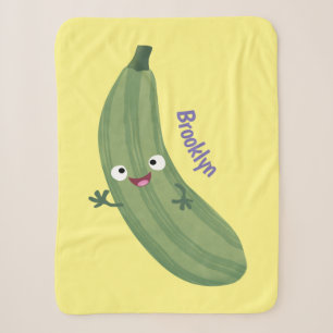 Niedlicher Zucchini-Happy-Cartoon Sherpadecke