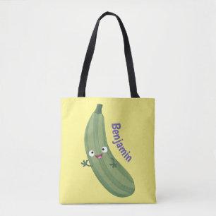 Niedlicher Zucchini-Happy-Cartoon Tasche