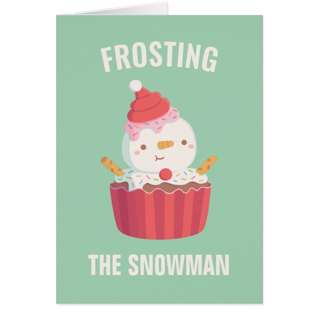Niedlicher Zuckerguss Der Schneemann Funny Christm (Vorne)