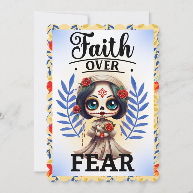 Niedlicher Zuckerschädel (Vorderseite)