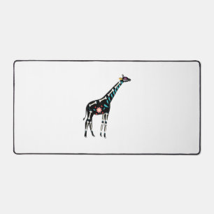 Niedlicher Zuckerschädel mexikanische Giraffe Hall Schreibtischunterlage