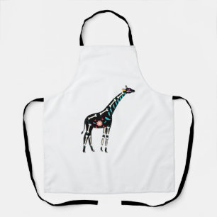 Niedlicher Zuckerschädel mexikanische Giraffe Hall Schürze
