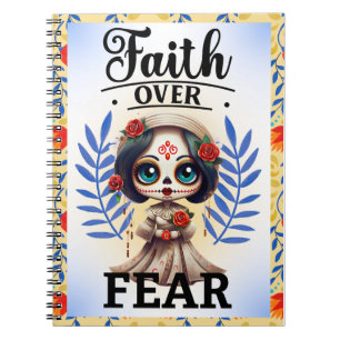 Niedlicher Zuckerschädel Notizblock