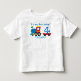 Niedlicher Zug Geburtstag Kleinkind T - Shirt