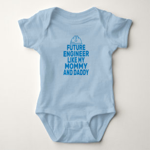 Niedlicher Zukunftsingenieur wie meine Mama Daddy Baby Strampler