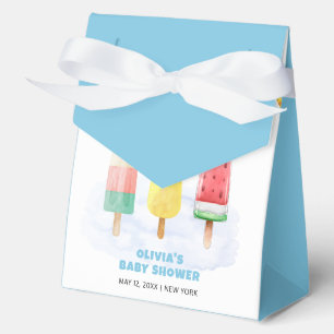 Niedlicher, zum Pop bereiter Eiscreme-Babydusche Geschenkschachtel