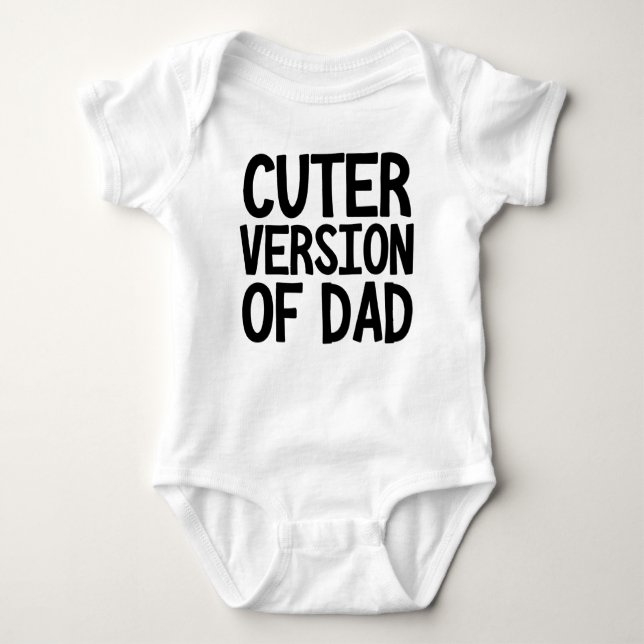 Niedlichere Version des Vater Funny Baby Strampler (Vorderseite)