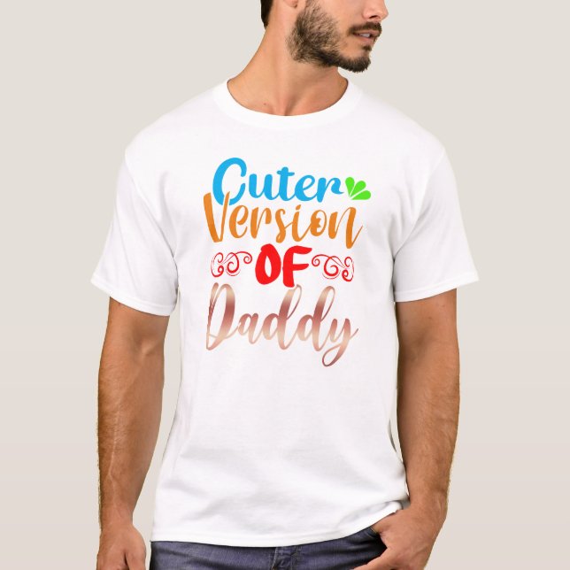 Niedlichere Version von Papa T-Shirt (Vorderseite)