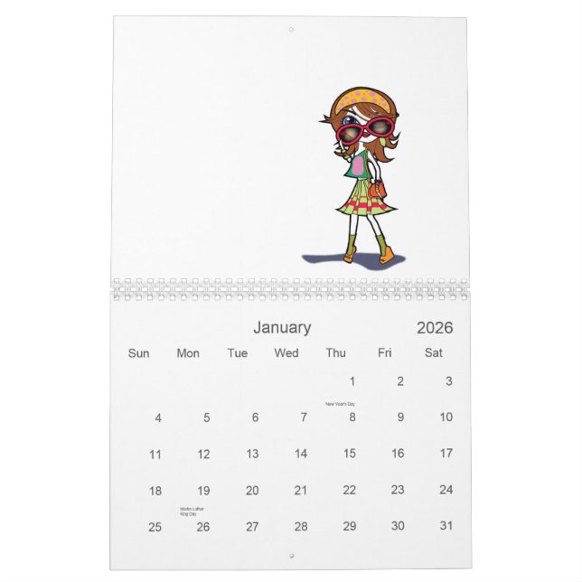 Niedliches 2012 kalender (Jan 2026)