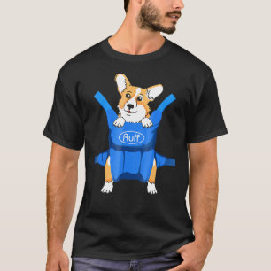 Niedliches 3d Dog Carrier Corgi T-Shirt