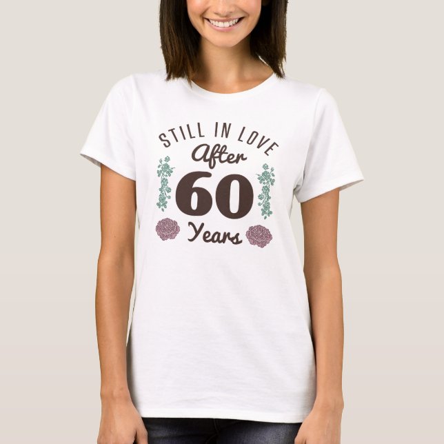 Niedliches 60-jähriges Jubiläum T-Shirt (Vorderseite)