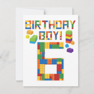 Niedliches 6. Geburtstagsgeschenk 6 Jahre Altes Ge Einladung
