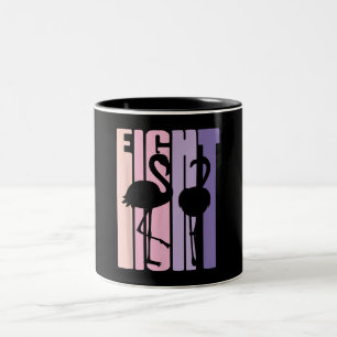 Niedliches 8. Geburtstagsgeschenk I Flamingo I 8 J Zweifarbige Tasse