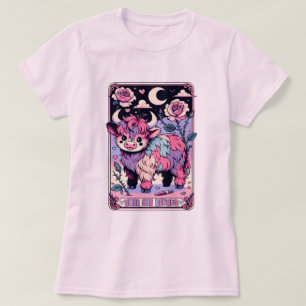 Niedliches aber Pycho-Kuh-Tarot T-Shirt