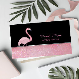 Niedliches Adorable Elegante, rosa Flamingo Visitenkarte