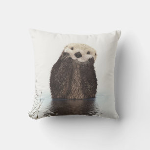 Niedliches Adorable Fluffy Otter Animal Kissen Für Draußen
