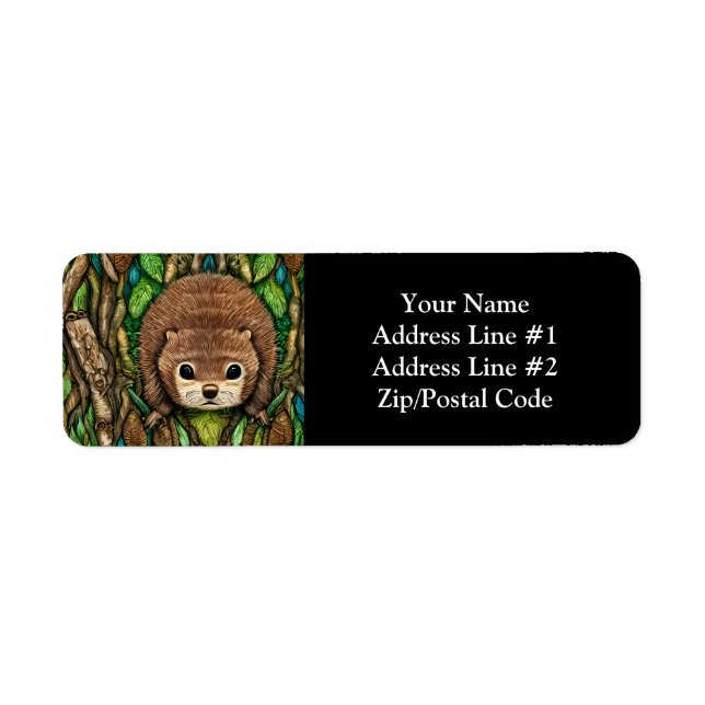 Niedliches Adorable Kleine Baby Beaver (Vorne)