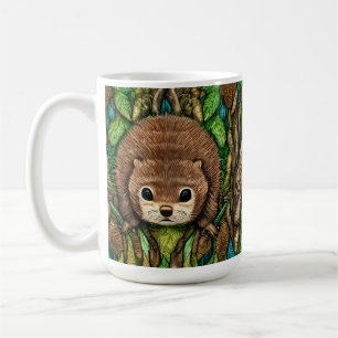 Niedliches Adorable Kleine Baby Beaver Kaffeetasse