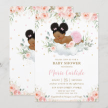 Niedliches afrikanisches Blush-Floral-Girl-Babydus