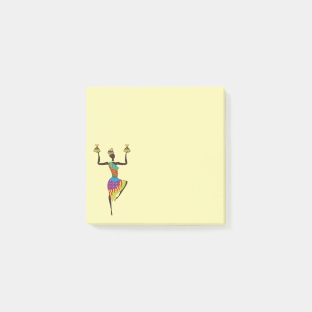 Niedliches afrikanisches Stammeskunstwerk Post-it Klebezettel (Vorderseite)