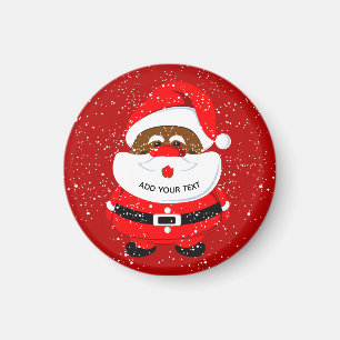 Niedliches afroamerikanisches Weihnachtsfest Magnet